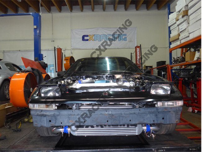 CXRacing Intercooler and Turbo Intake/Filter Kit 86-92 Supra MK3 2JZ-GTE Stock Turbo - Lunaticsco