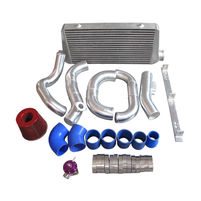 CXRacing Intercooler and Turbo Intake/Filter Kit 86-92 Supra MK3 2JZ-GTE Stock Turbo - Lunaticsco