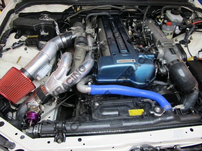 CXRacing Intercooler Piping & Blow-Off Valve Kit Lexus IS300 XE10 2JZ-GTE Factory Twin Turbo Swap 98–05 - Lunaticsco