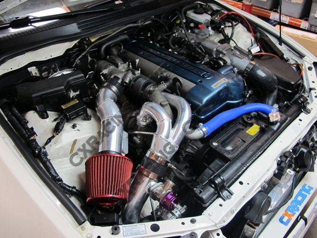 CXRacing Intercooler Piping & Blow-Off Valve Kit Lexus IS300 XE10 2JZ-GTE Factory Twin Turbo Swap 98–05 - Lunaticsco