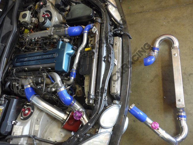 CXRacing Intercooler, Piping & Turbo Intake Kit Lexus GS300 S160 2JZ-GTE Stock Twin Turbo Swap 98–05 - Lunaticsco