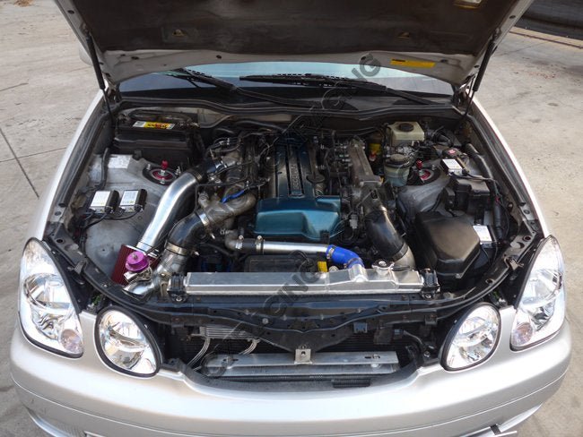 CXRacing Intercooler, Piping & Turbo Intake Kit Lexus GS300 S160 2JZ-GTE Stock Twin Turbo Swap 98–05 - Lunaticsco