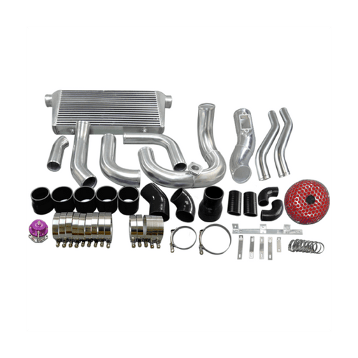 CXRacing Intercooler Piping Turbo Intake & Radiator Hard Pipe Kit Lexus SC300 Z30 2JZ-GTE VVT-i Single Top Mount Turbo Swap 92–00 - Lunaticsco