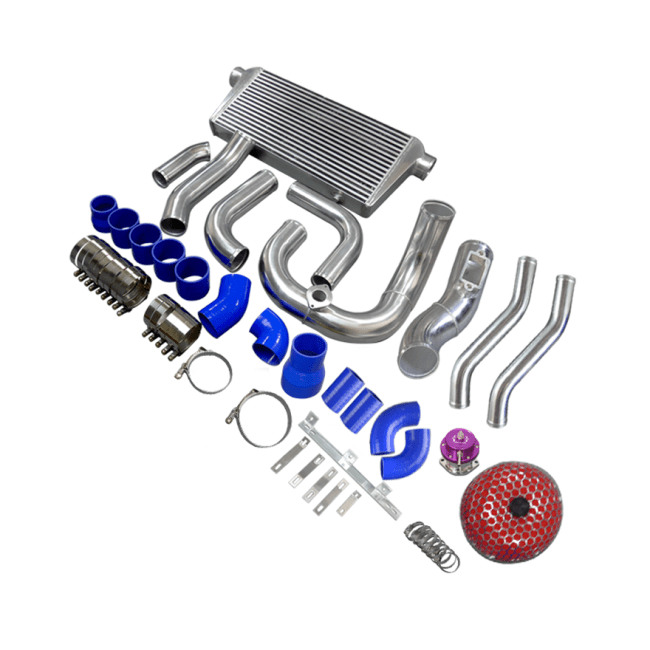 CXRacing Intercooler Piping Turbo Intake & Radiator Hard Pipe Kit Lexus SC300 Z30 2JZ-GTE VVT-i Single Top Mount Turbo Swap 92–00 - Lunaticsco