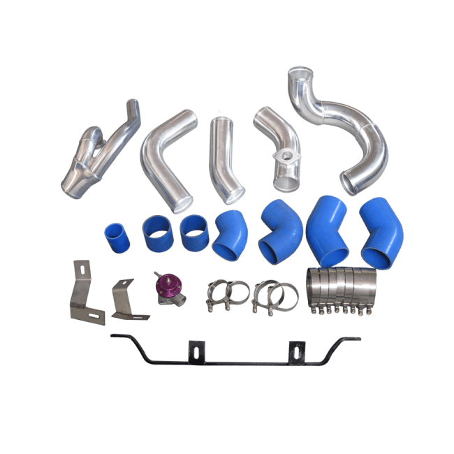 CXRacing Intercooler Piping Twin-Turbo Y-Pipe & Blow-Off Valve Kit Lexus IS300 XE10 2JZ-GTE Factory Twin Turbo Swap 01–05 - Lunaticsco