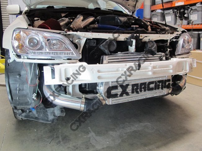 CXRacing Intercooler Piping Twin-Turbo Y-Pipe & Blow-Off Valve Kit Lexus IS300 XE10 2JZ-GTE Factory Twin Turbo Swap 01–05 - Lunaticsco