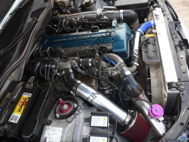 CXRacing Radiator Hard Pipe Kit For 2JZ - GTE Swap 98 - 05 Lexus GS300 - Lunaticsco