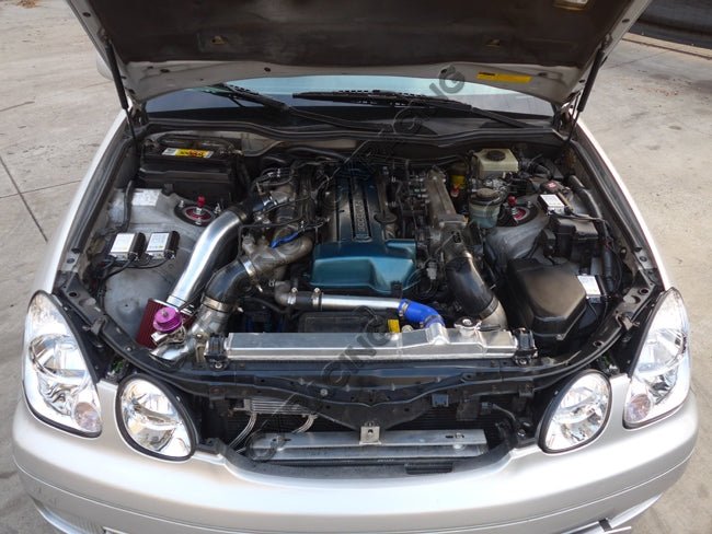 CXRacing Radiator Hard Pipe Kit For 2JZ - GTE Swap 98 - 05 Lexus GS300 - Lunaticsco