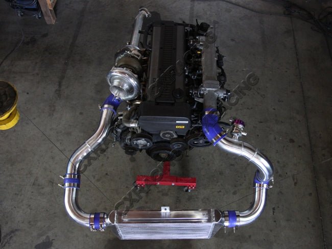 CXRacing Single Top Mount Turbo Kit Toyota Cressida MX83 1JZ-GTE Swap 1988–1992 - Lunaticsco