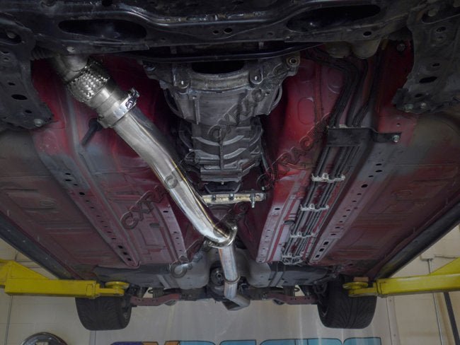 CXRacing Single Turbo Manifold Downpipe & Dump Tube Kit Subaru BRZ / FR-S 2JZ-GTE Swap T4 12+ - Lunaticsco