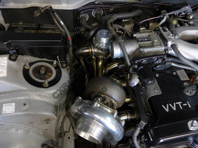 CXRacing T4 Turbo Manifold & Downpipe Kit Lexus GS300 S160 2JZ-GE VVT-i NA-T 98–05 - Lunaticsco