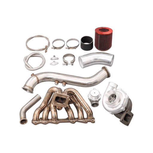 CXRacing T70 Single Turbo Kit Toyota 1JZ-GTE Non-VVT-i T4 Supra MK3, SC300, GS300 - Lunaticsco
