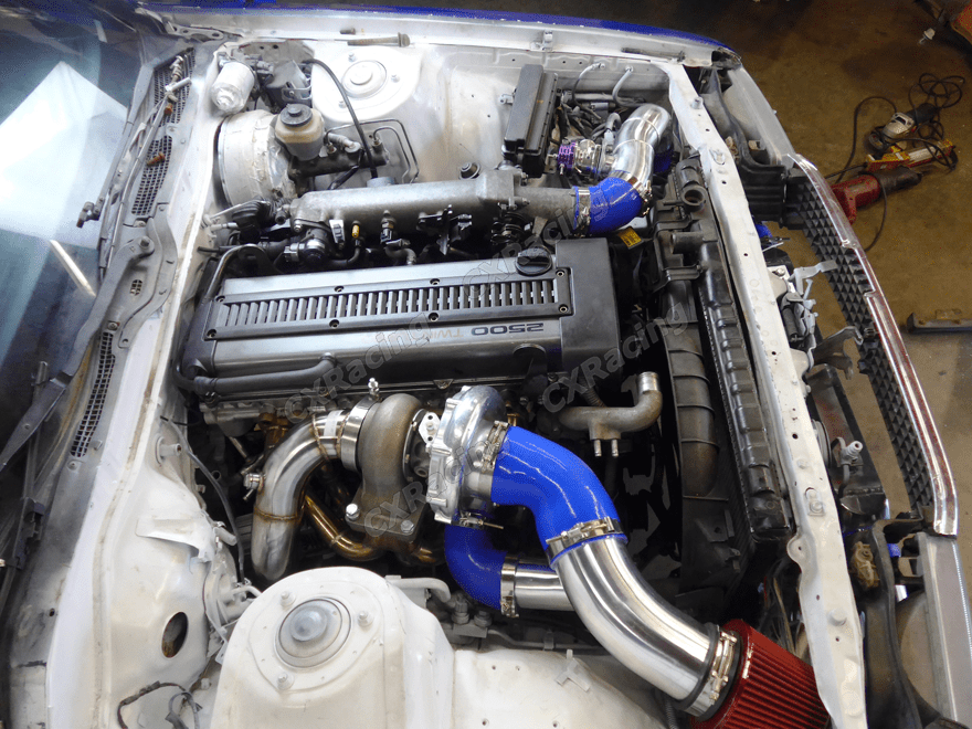 CXRacing T70 Single Turbo Kit Toyota 1JZ-GTE Non-VVT-i T4 Supra MK3, SC300, GS300 - Lunaticsco