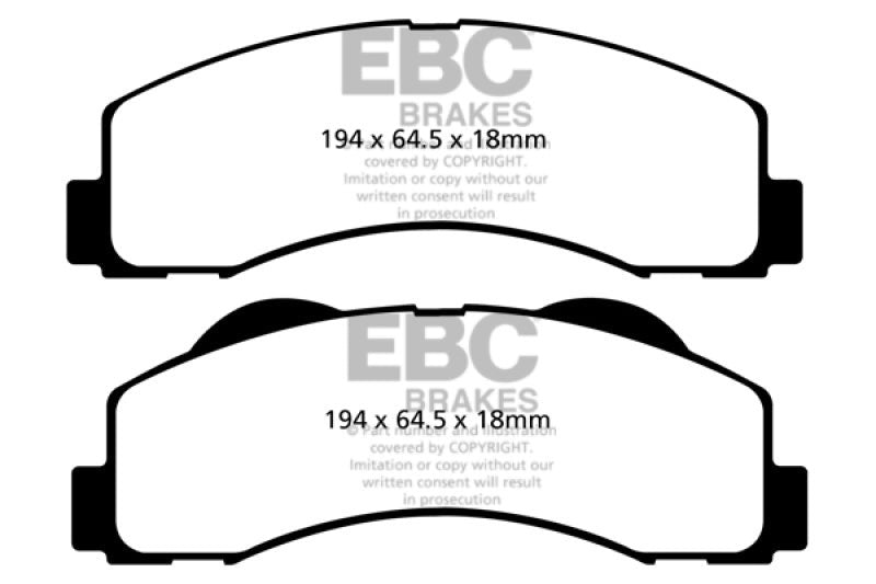 EBC Front Yellowstuff Brake Pads, Toyota 86 2018 (GT)
