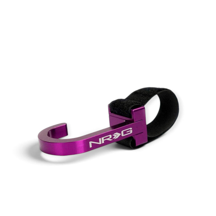 NRG Steering Wheel Hook CNC Aluminum w/ Laser Logo - Purple