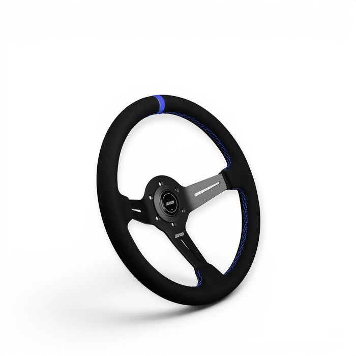 DND Performance Alcantara Race Wheel Steering Wheel 350mm 50mm Deep - Lunaticsco