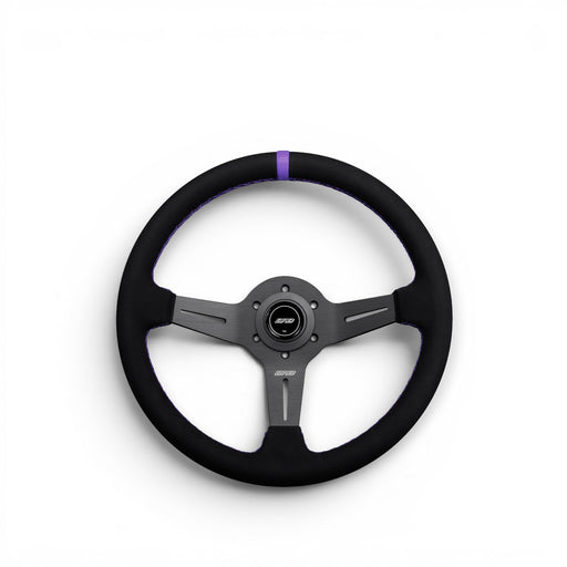 DND Performance Alcantara Race Wheel Steering Wheel 350mm 50mm Deep - Lunaticsco