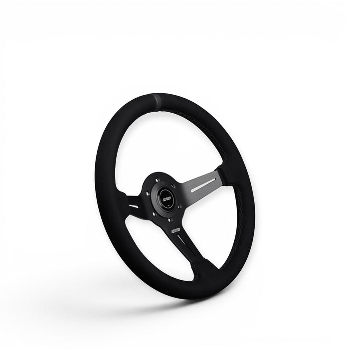 DND Performance Alcantara Race Wheel Steering Wheel 350mm 50mm Deep - Lunaticsco