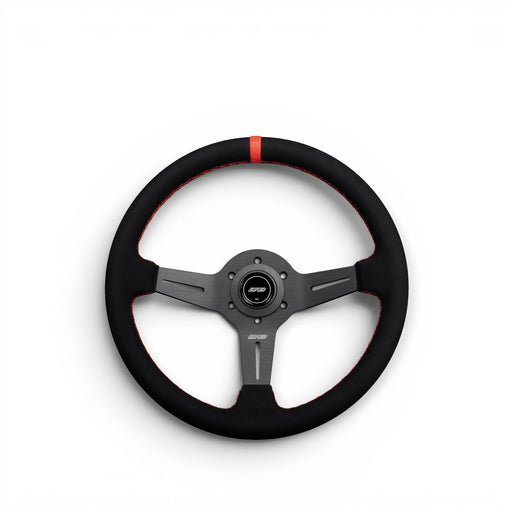 DND Performance Alcantara Race Wheel Steering Wheel 350mm 50mm Deep - Lunaticsco
