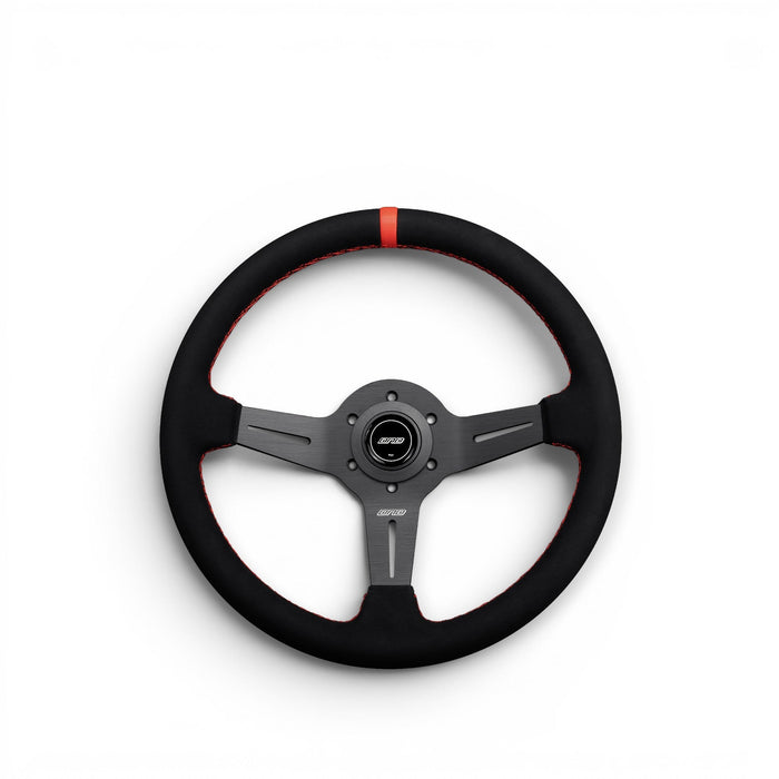 DND Performance Alcantara Race Wheel Steering Wheel 350mm 50mm Deep - Lunaticsco