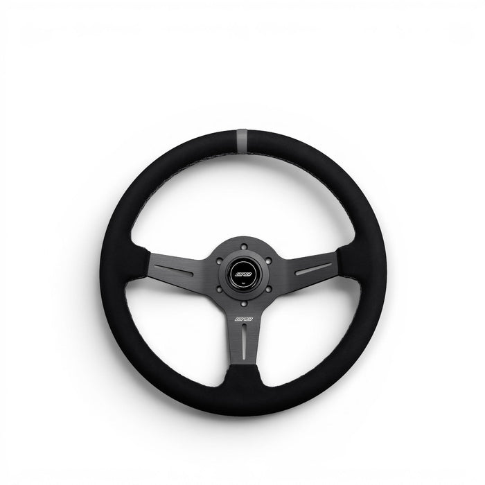 DND Performance Alcantara Race Wheel Steering Wheel 350mm 50mm Deep - Lunaticsco