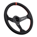 DND Performance Carbon Fiber Perforated Leather Race Wheel - Lunaticsco