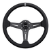DND Performance Carbon Fiber Perforated Leather Race Wheel - Lunaticsco