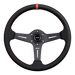 DND Performance Carbon Fiber Perforated Leather Race Wheel - Lunaticsco