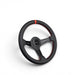 DND Performance Leather Race Wheel Steering Wheel 350mm 50mm Deep - Lunaticsco