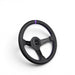 DND Performance Leather Race Wheel Steering Wheel 350mm 50mm Deep - Lunaticsco