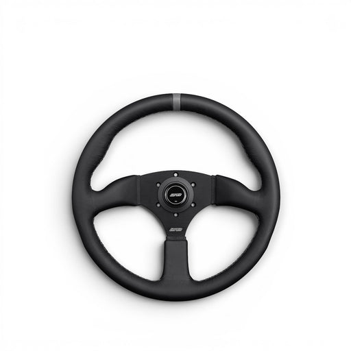 DND Performance Leather Touring Wheel Steering Wheel 350mm 50mm Deep - Lunaticsco