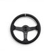 DND Performance Matte Carbon Fiber Perforated Leather Steering Wheel 350mm 60mm Deep - Lunaticsco