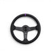 DND Performance Matte Carbon Fiber Perforated Leather Steering Wheel 350mm 60mm Deep - Lunaticsco