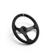 DND Performance Matte Carbon Fiber Perforated Leather Steering Wheel 350mm 60mm Deep - Lunaticsco
