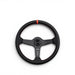 DND Performance Matte Carbon Fiber Perforated Leather Steering Wheel 350mm 60mm Deep - Lunaticsco