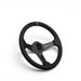 DND Performance Matte Carbon Fiber Perforated Leather Steering Wheel 350mm 60mm Deep - Lunaticsco