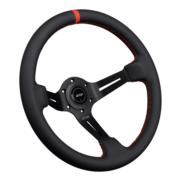 DND Performance Perforated Leather Race Wheel - Lunaticsco