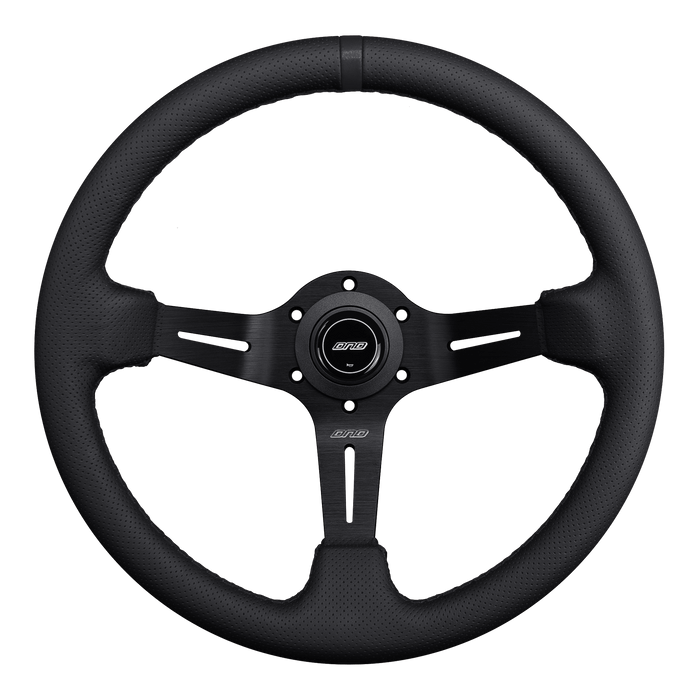DND Performance Perforated Leather Race Wheel - Lunaticsco