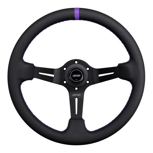 DND Performance Perforated Leather Race Wheel - Lunaticsco