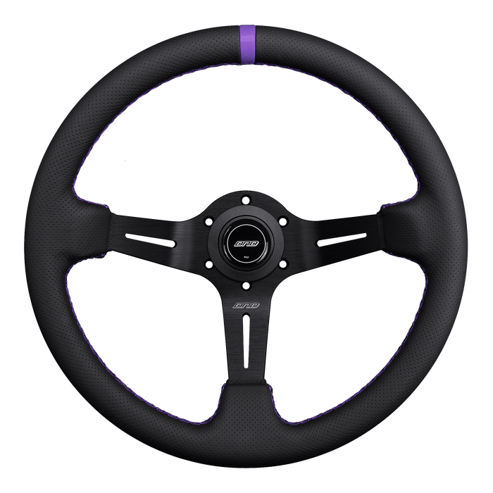 DND Performance Perforated Leather Race Wheel - Lunaticsco