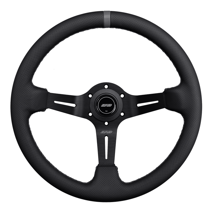 DND Performance Perforated Leather Race Wheel - Lunaticsco