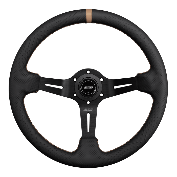 DND Performance Perforated Leather Race Wheel - Lunaticsco