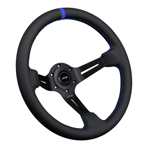 DND Performance Perforated Leather Race Wheel - Lunaticsco