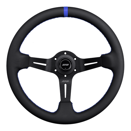 DND Performance Perforated Leather Race Wheel - Lunaticsco