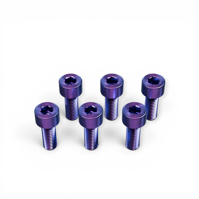DND Performance Titanium Socket Head Steering Wheel Screws M5 x 0.8 x 16mm Set of 6 - Lunaticsco