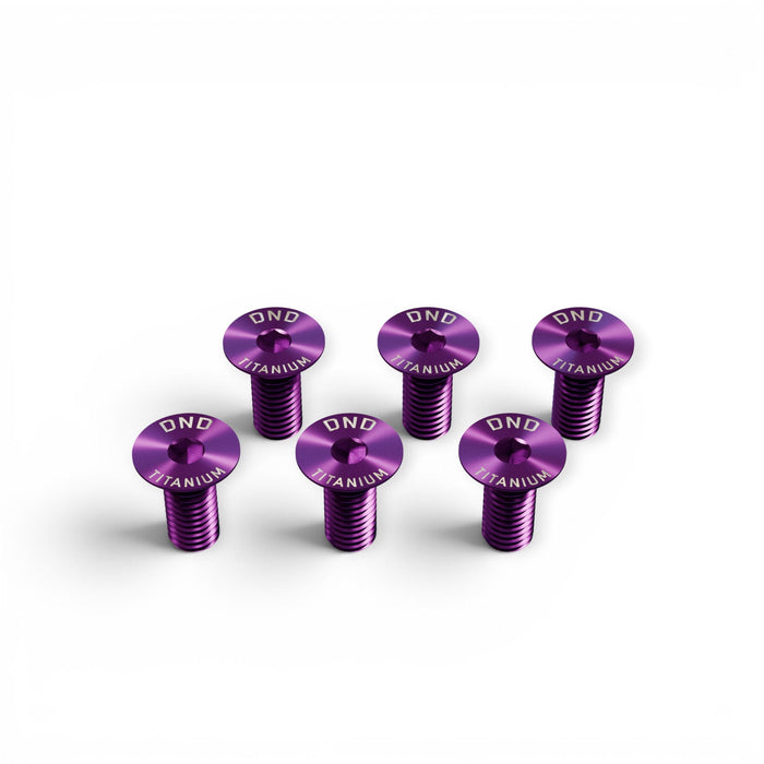 DND Performance Titanium Steering Wheel Screws M5 x 0.8 x 12mm Set of 6 - Lunaticsco