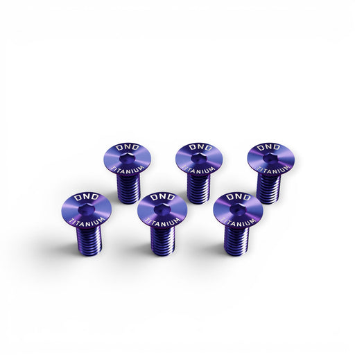DND Performance Titanium Steering Wheel Screws M5 x 0.8 x 12mm Set of 6 - Lunaticsco