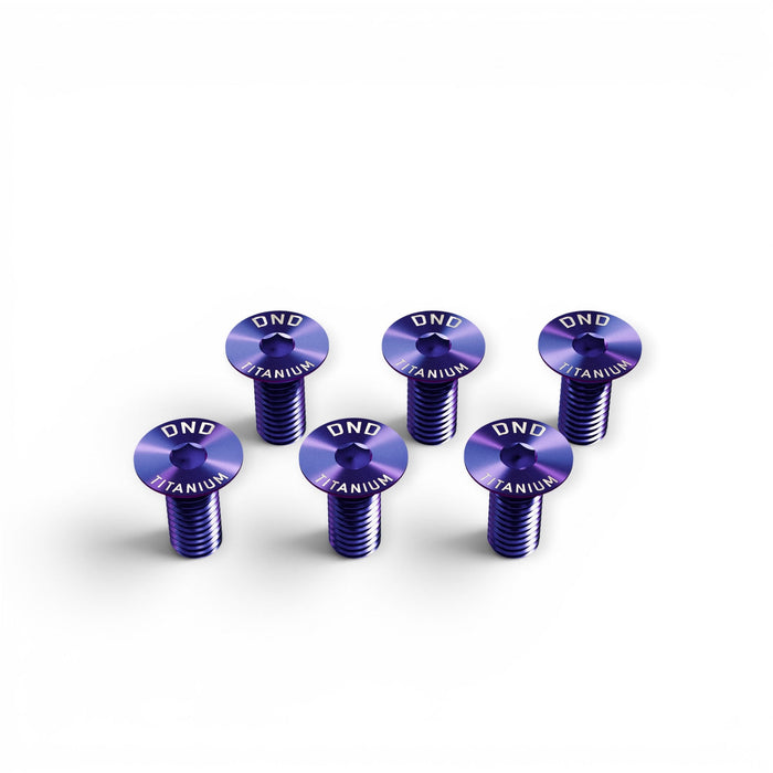 DND Performance Titanium Steering Wheel Screws M5 x 0.8 x 12mm Set of 6 - Lunaticsco