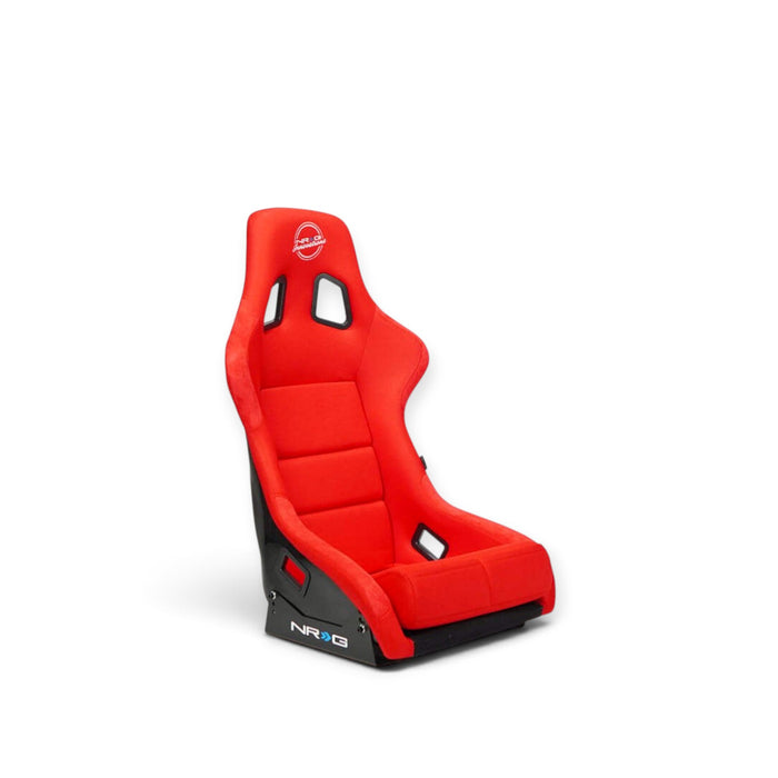 NRG FRP Fiber Glass Bucket Seat (Red) - XLarge