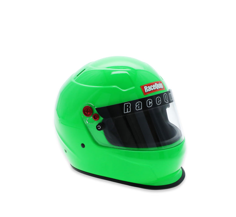 RaceQuip PRO25 Helmet, Snell SA2025, Hi-Vis Green - Medium